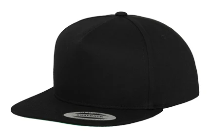 Yupoong 5-Panel Snapback Schwarz